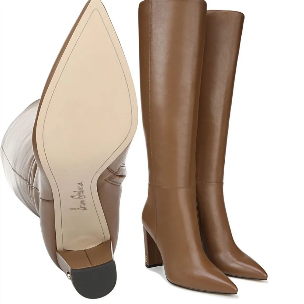 SAM EDELMAN RAAKEL LEATHER KNEE BOOT - Picture 3 of 4
